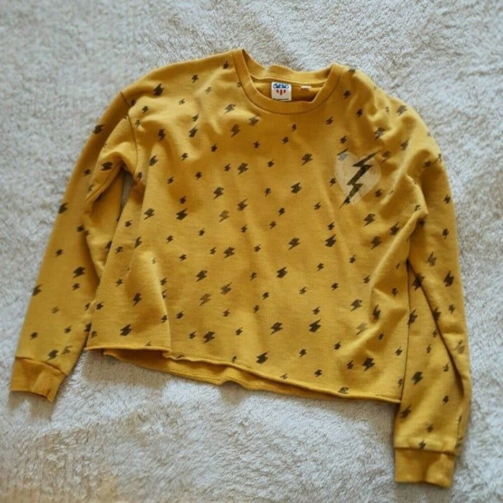 Junk food Lighting Crop Sweater Sz Small